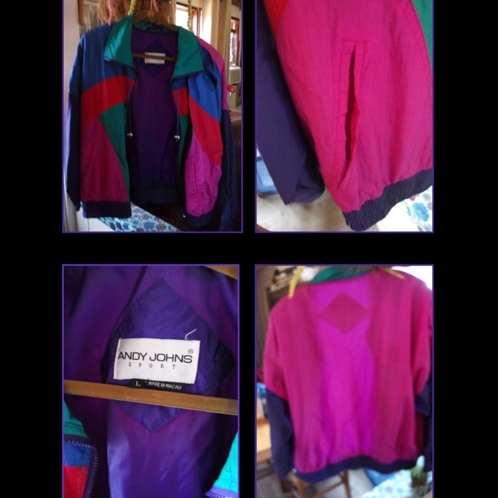 ***SOLD*** nice 80's Andy Johns heavy wind breaker
